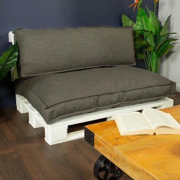  Coussin de palette gris foncé