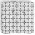 Coussin de sol en coton damier blanc 40x40x8cm