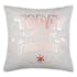 Coussin déco "Today will be fabulous" gris 40 x 40 cm