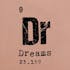 Coussin "Dr Dream" en coton couleur pêche 40x40cm
