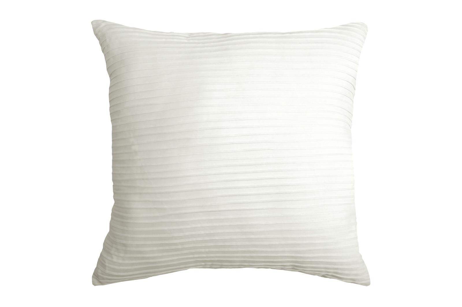 Coussin écru rayures en relief 40x40cm SOCHIC