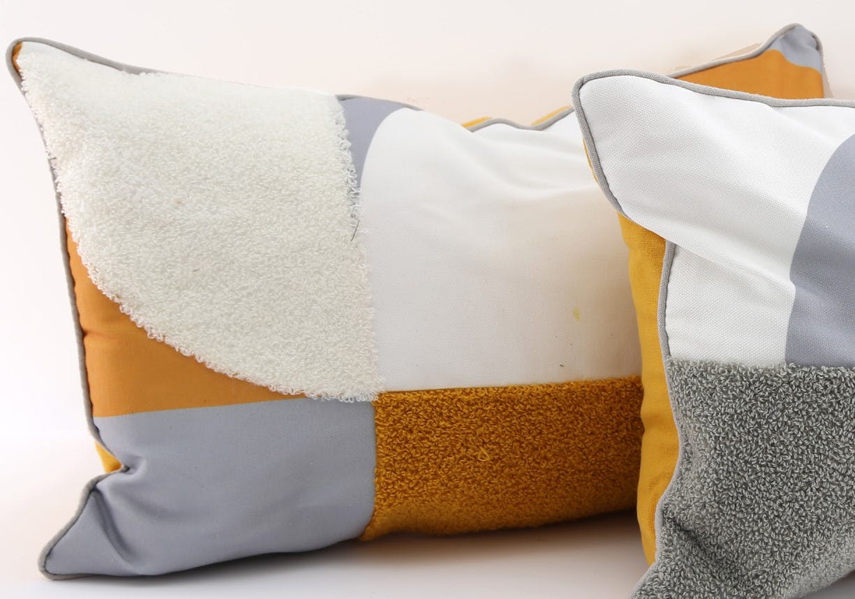Coussin géométrique rectangle modèle 1