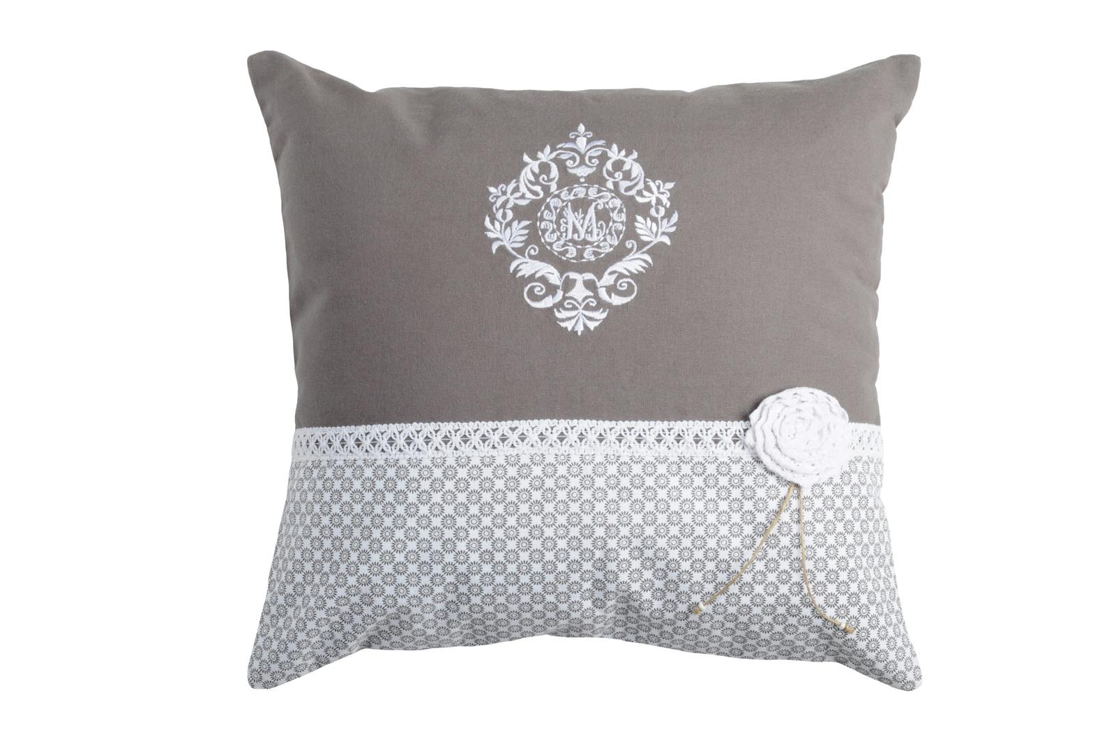 coussin gris