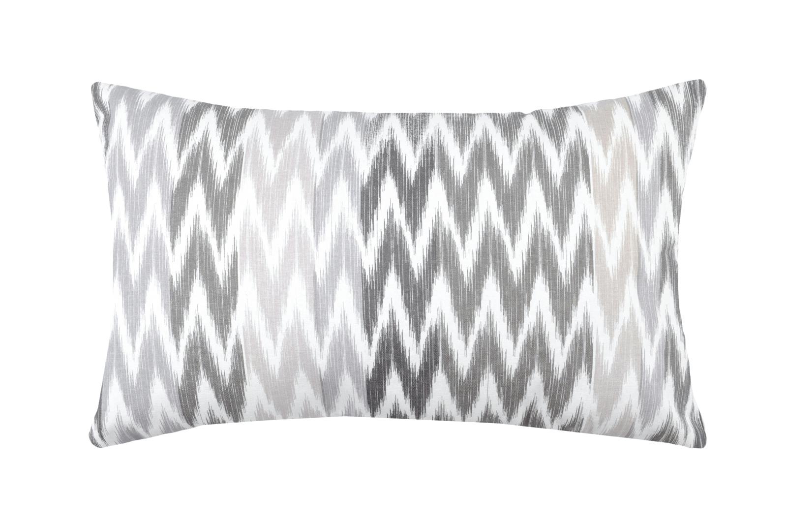 Coussin gris en coton 30x50cm IKATI