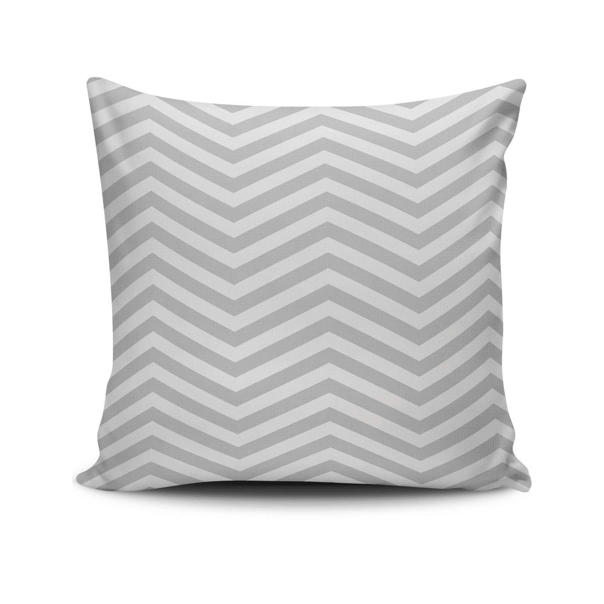 Coussin gris motif graphique IZMIR