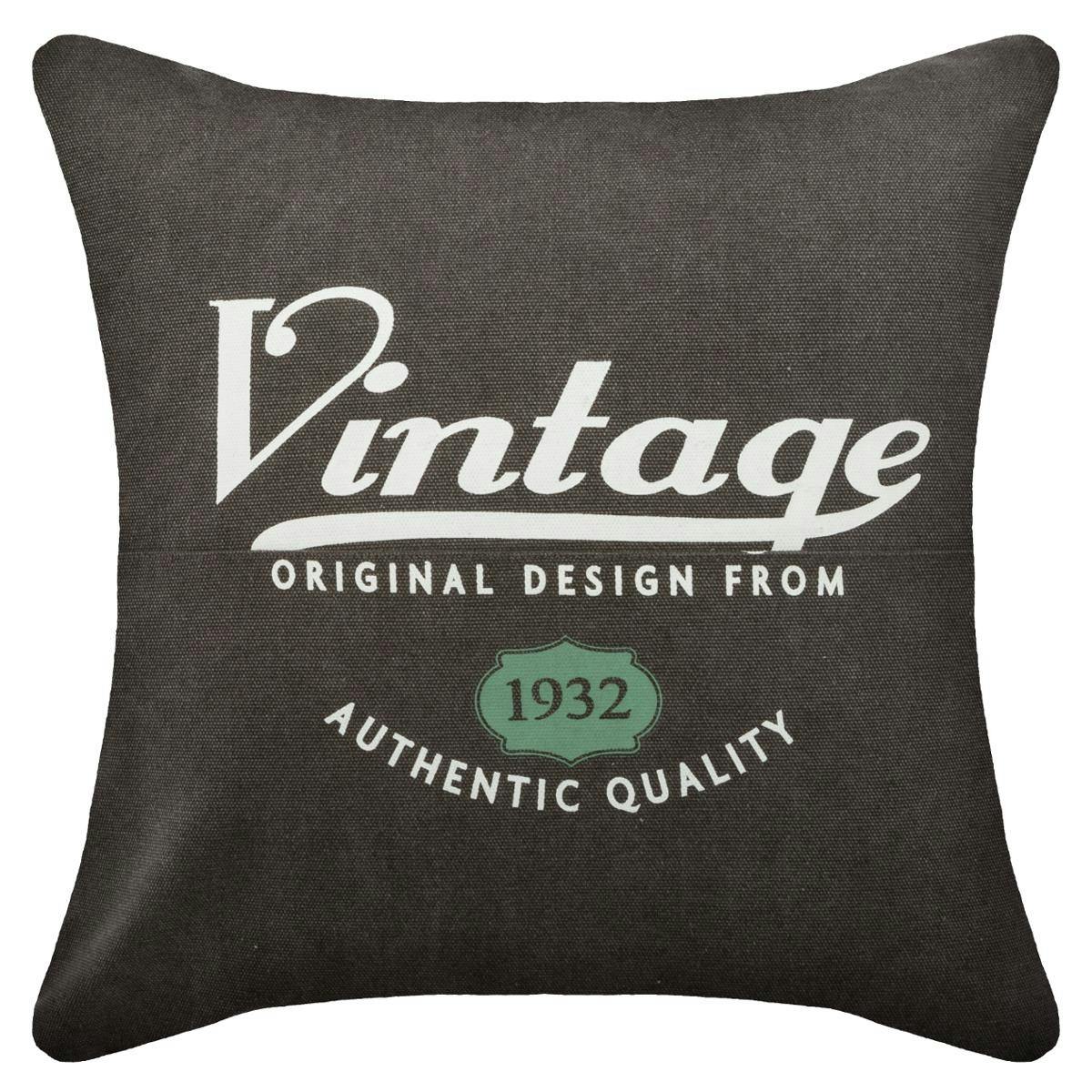Coussin imprimé collect bleu foncé