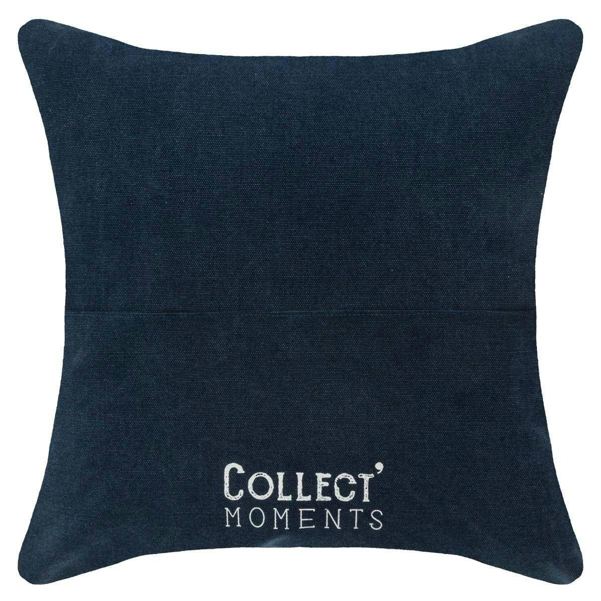 Coussin imprimé vintage marron