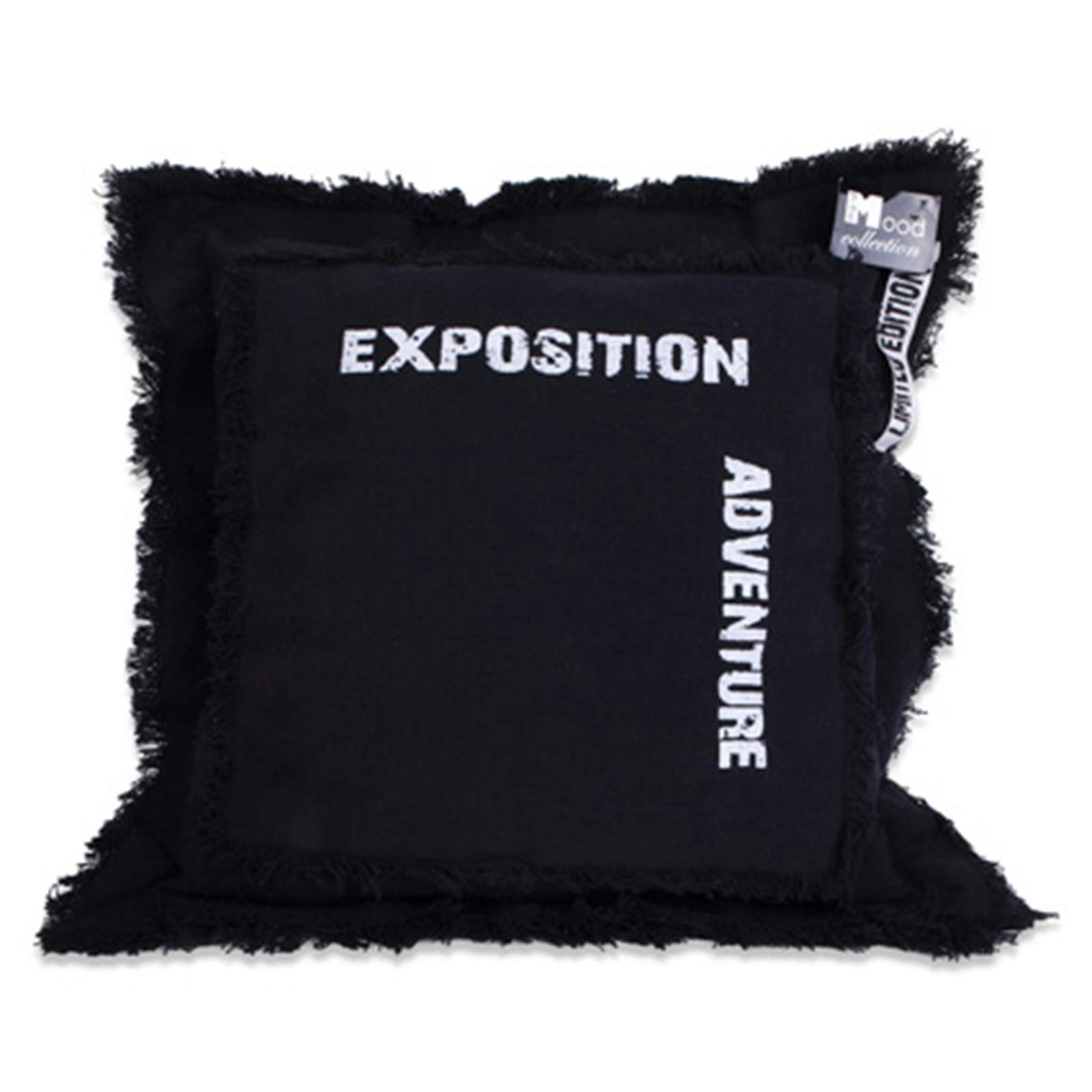 Coussin industriel noir Adventure