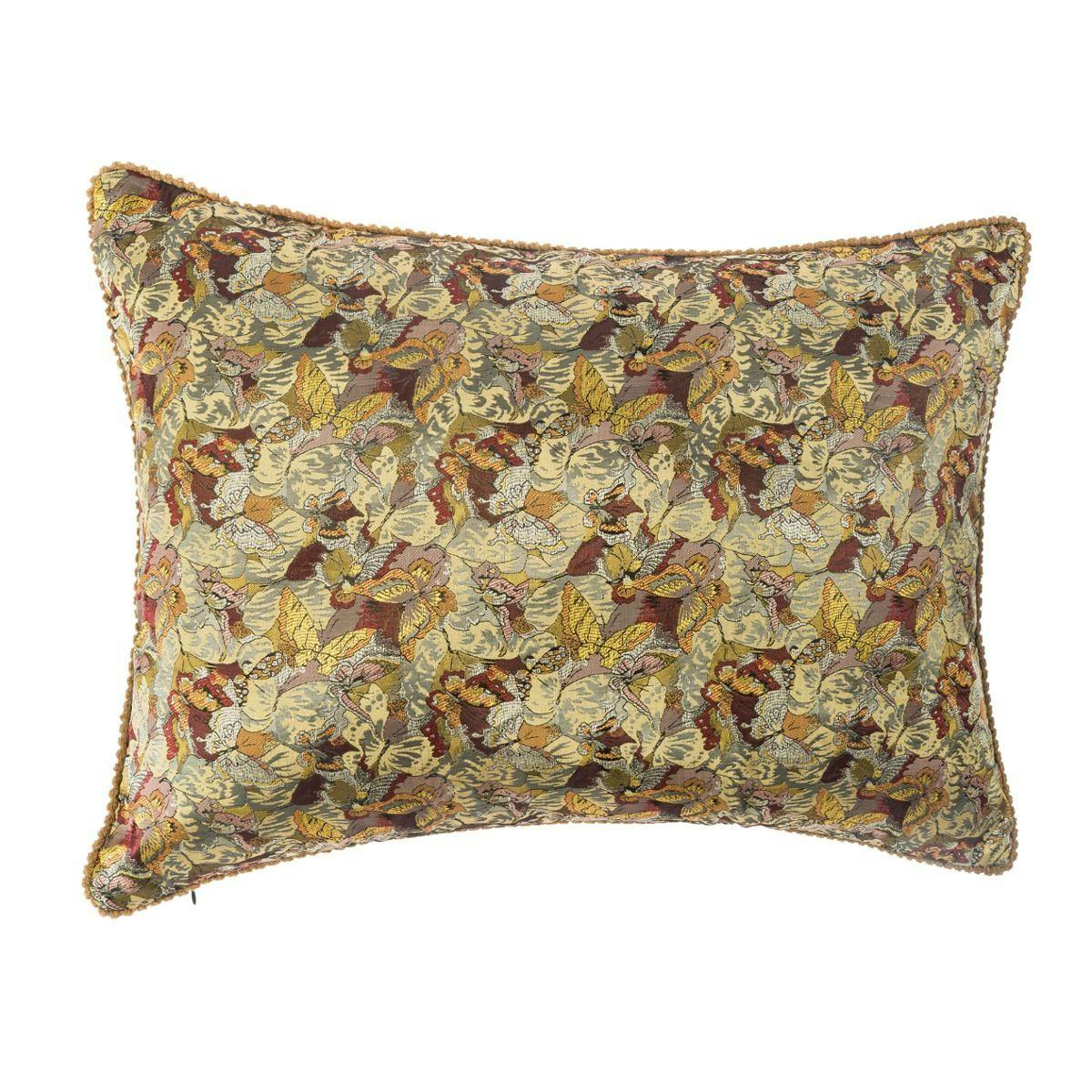 Coussin jacquard motif papillons 40x60cm