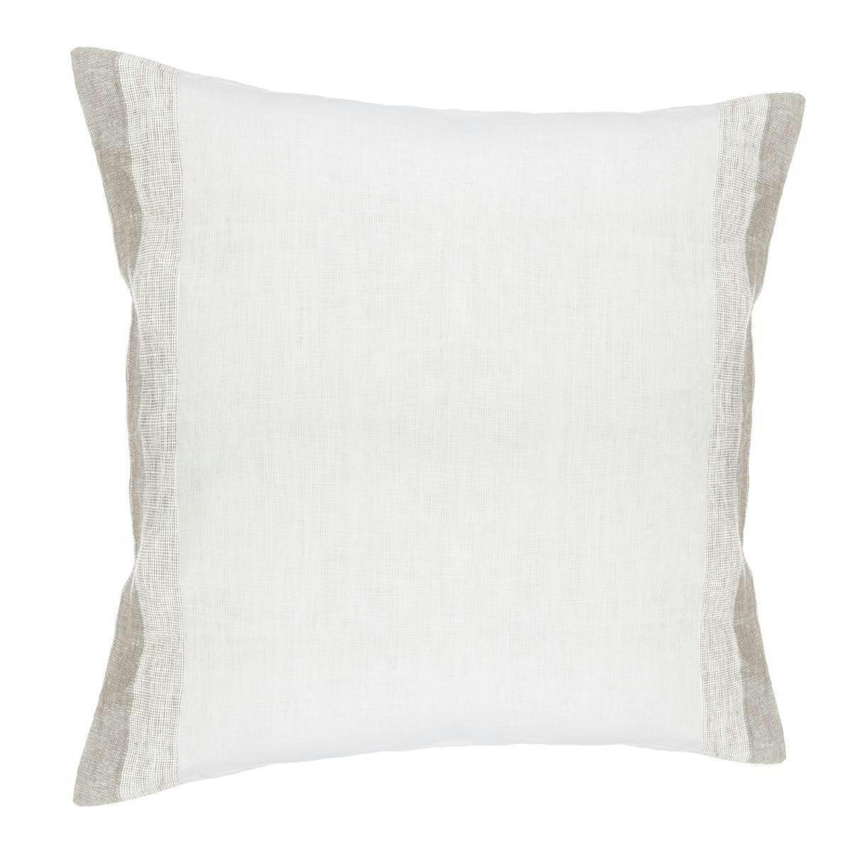 Coussin lin coton blanc 40x40cm