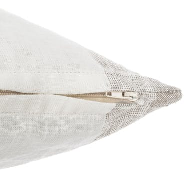 Coussin lin coton blanc 40x40cm