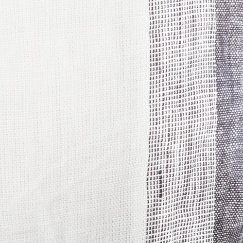Coussin lin coton blanc et gris 40x40cm