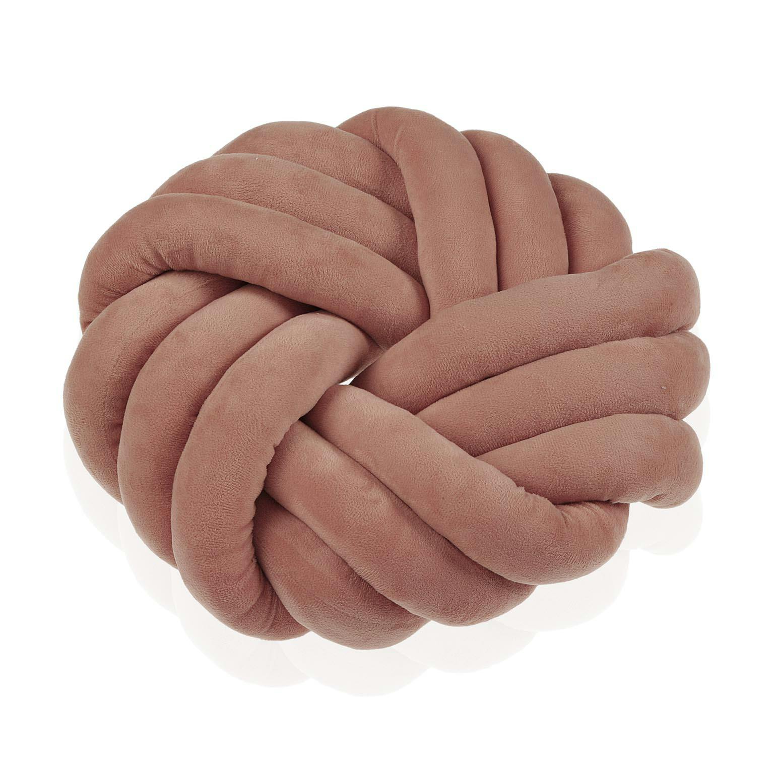 Coussin nœud plat rose