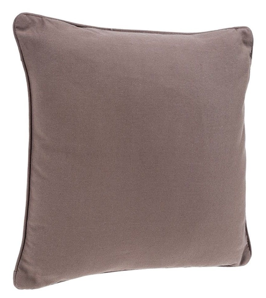 Coussin passepoil en coton lin 45x45cm