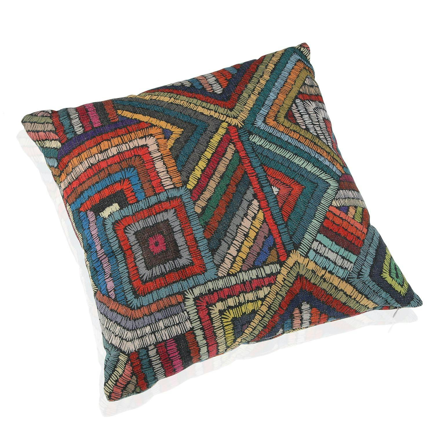 Coussin patchwork en tissu SAMBA