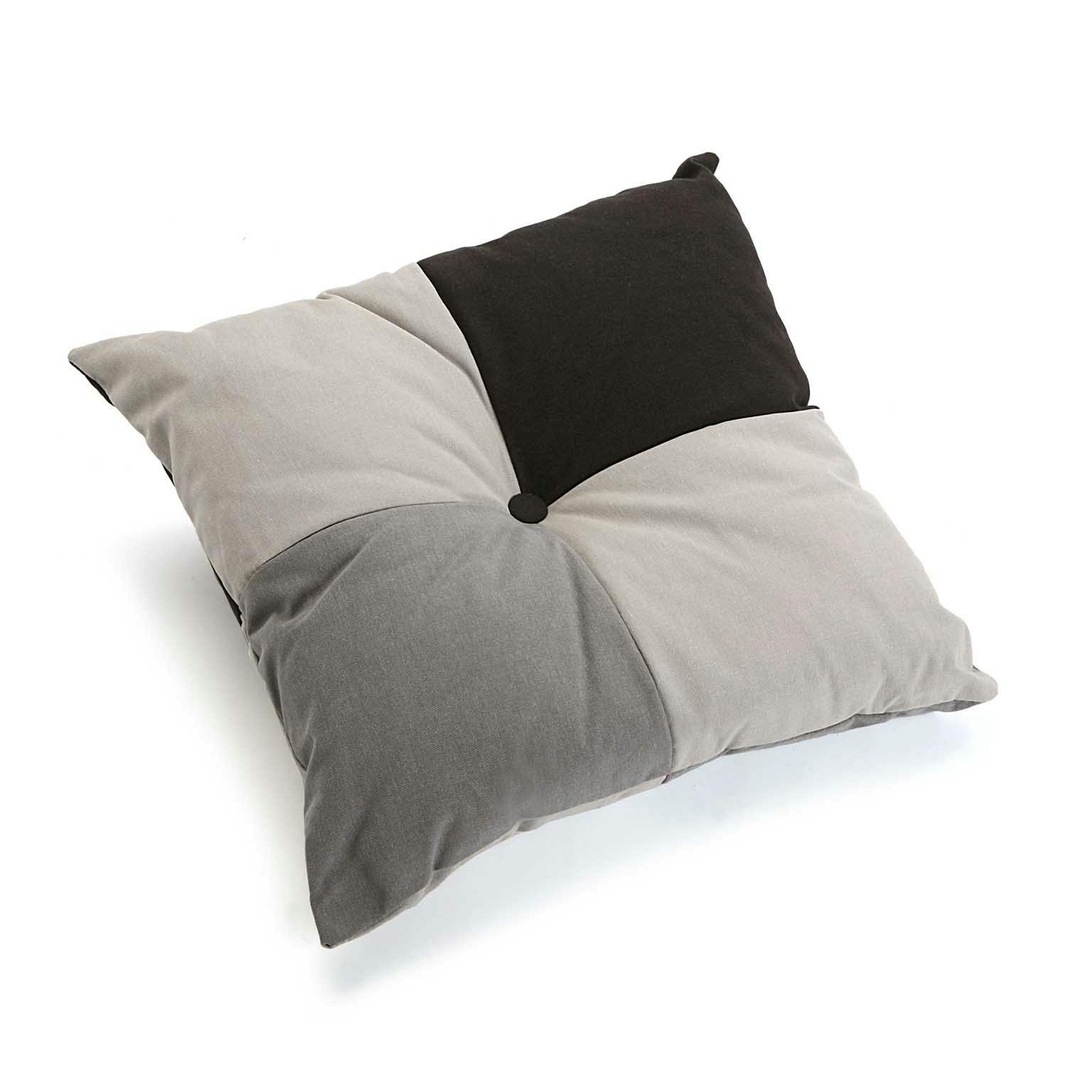 Coussin patchwork gris carré Urban 2