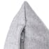 Coussin rectangle douceur flanelle gris 30x50cm
