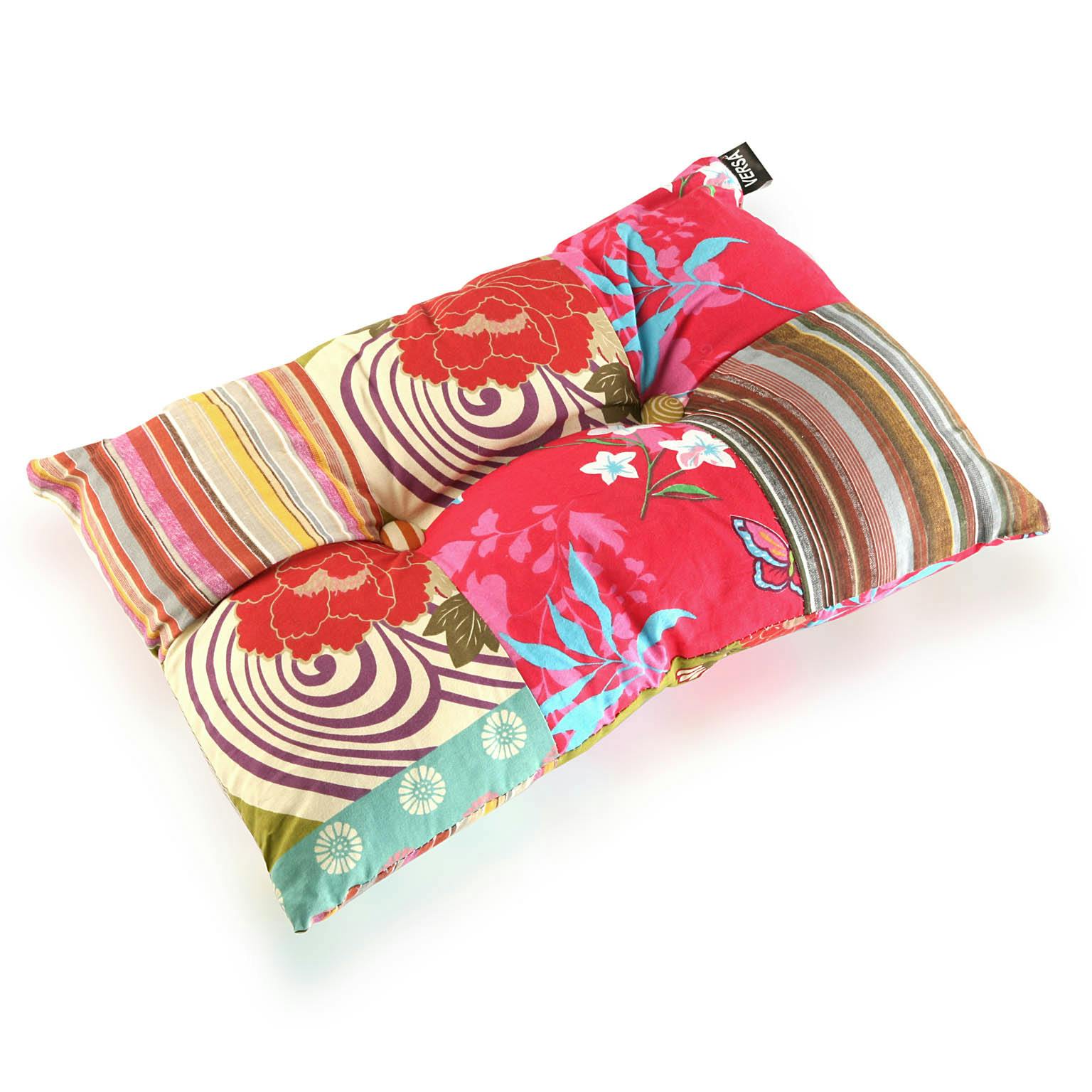 Coussin rectangle épais en tissu coloré à motifs 50x15x30cm BOHEME