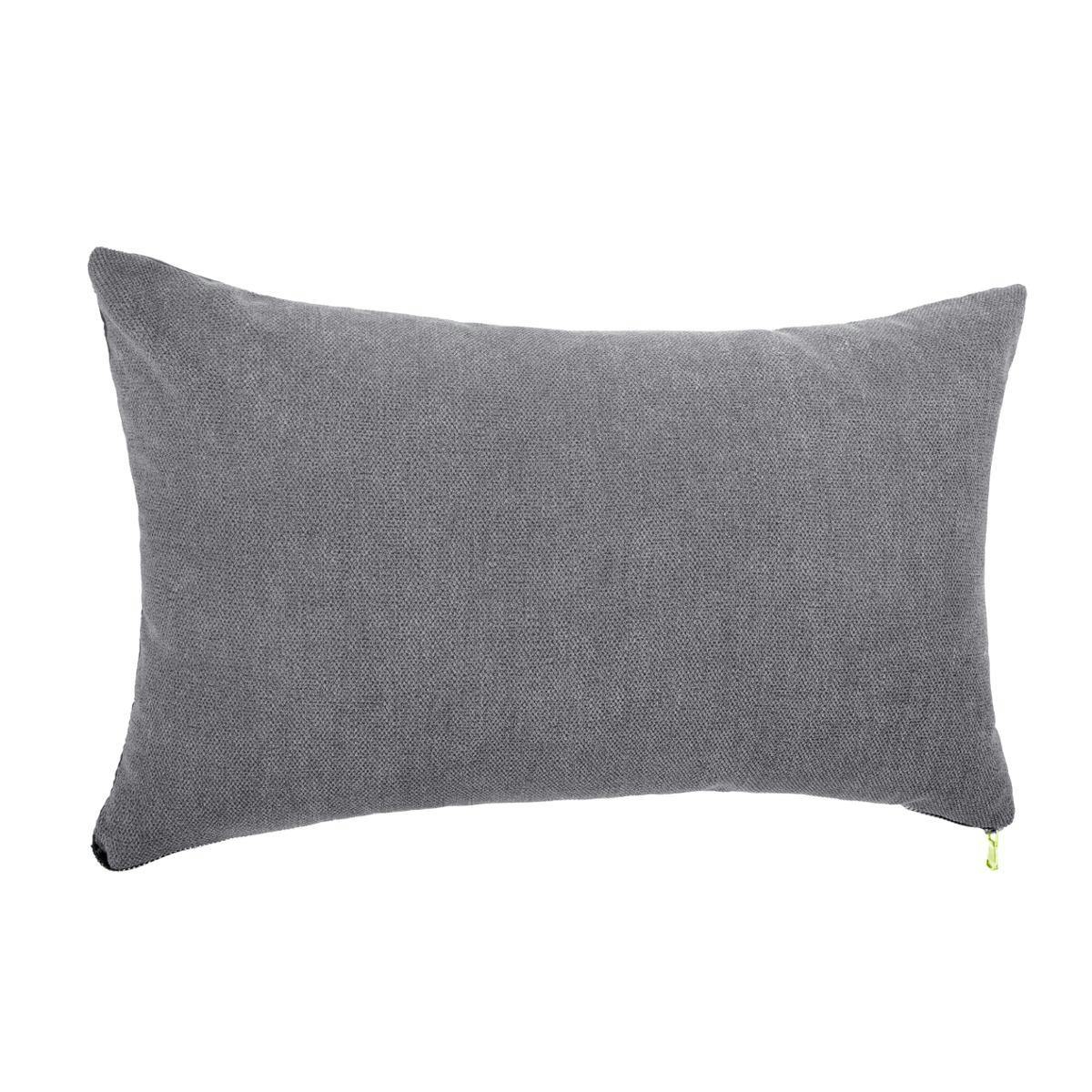 Coussin rectangle gris 30x50cm