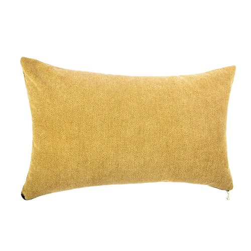Coussin rectangle ocre 30x50cm