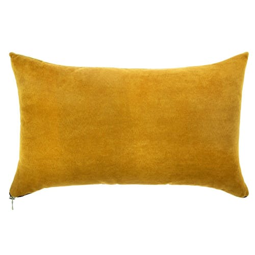 Coussin rectangle ocre 30x50cm