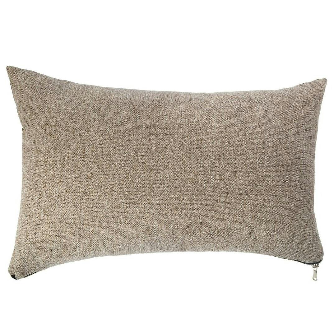 Coussin rectangle taupe 30x50cm