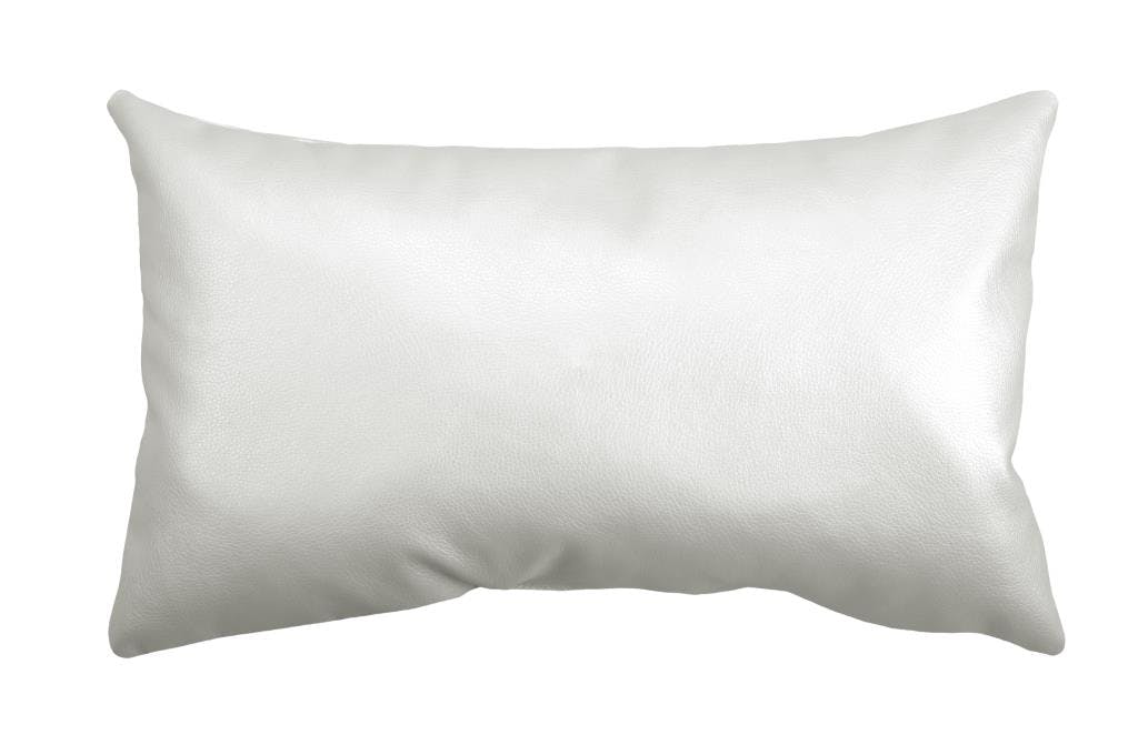 Coussin rectangulaire 30x50 Ecru Brillant EKOKUIR
