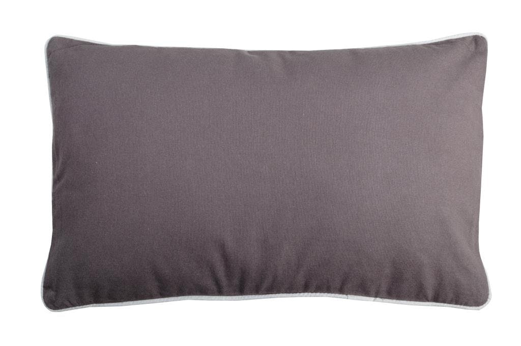 Coussin rectangulaire 30x50 Gris-Perle 100% Coton DUO