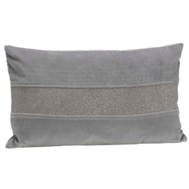  Coussin rectangulaire gris chic