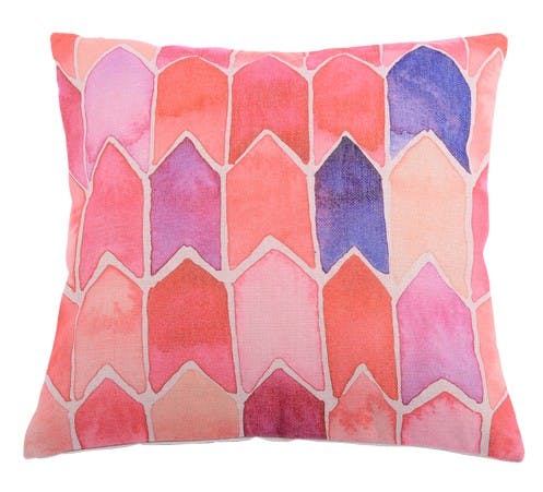 Coussin rose motif flêche 45x45cm