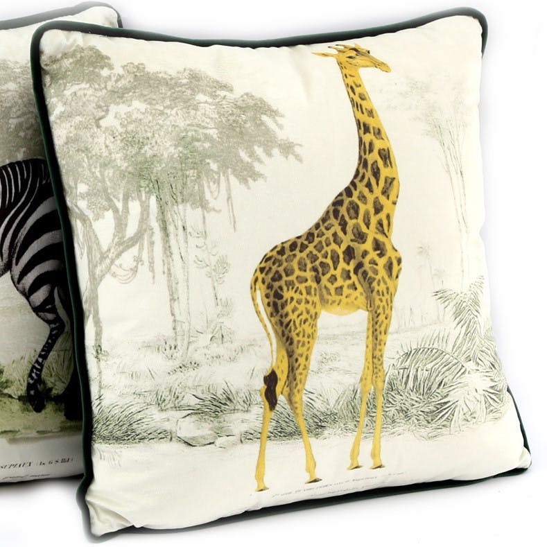 Coussin safari girafe