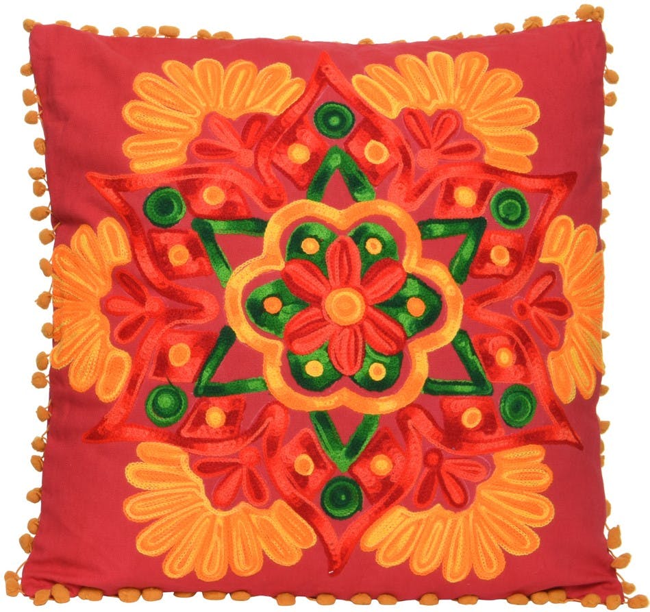 Coussin stye orientale tons orangés