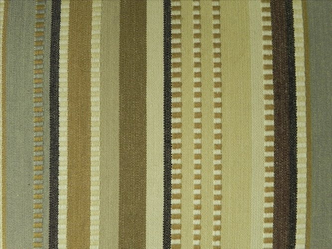 Coussin tissu bayadère sable chocolat  40x40cm