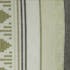 Coussin tissu coton brodé aztèque beige kaki 40x40cm