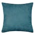 Coussin velours bleu motif scarabée 40 x 40 cm