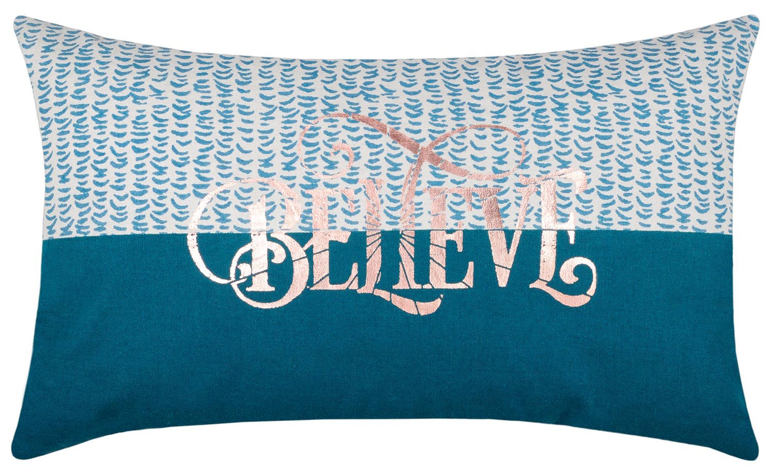 Coussin velours bleu pétrole motif scarabée 40 x 40 cm