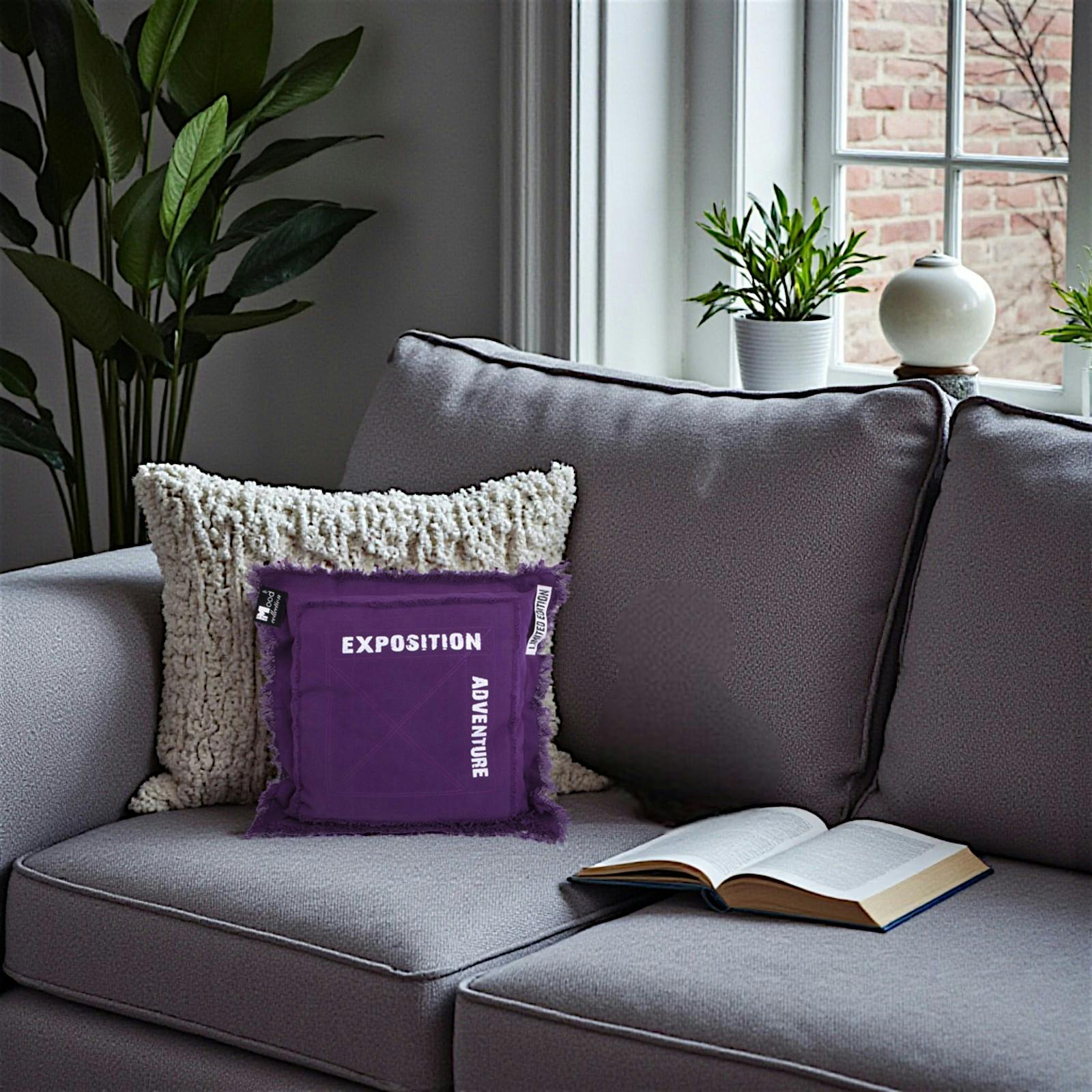 Coussin violet Adventure