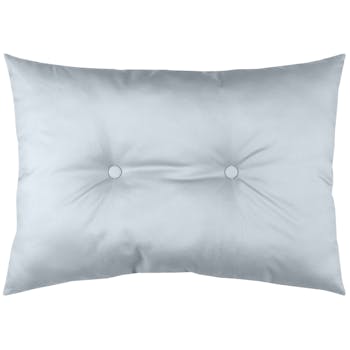 Coussin XL gris clair capitonné
