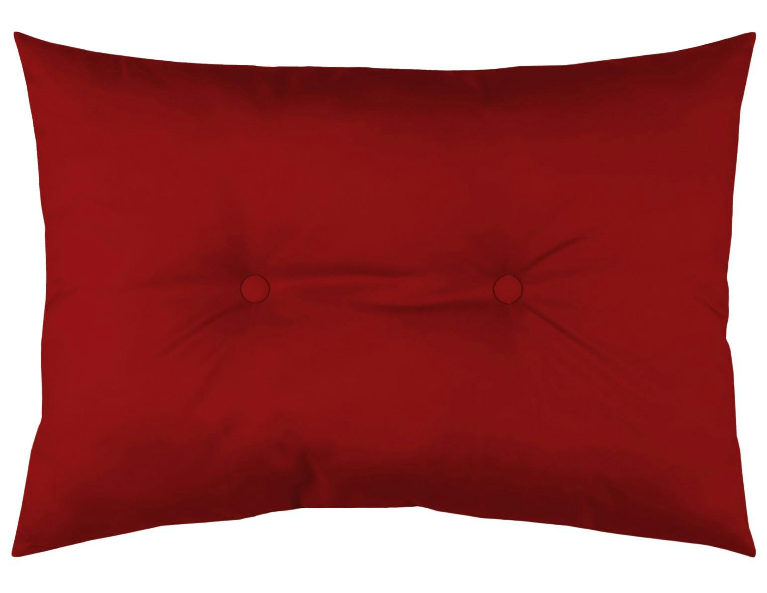 Coussin XL rouge capitonné