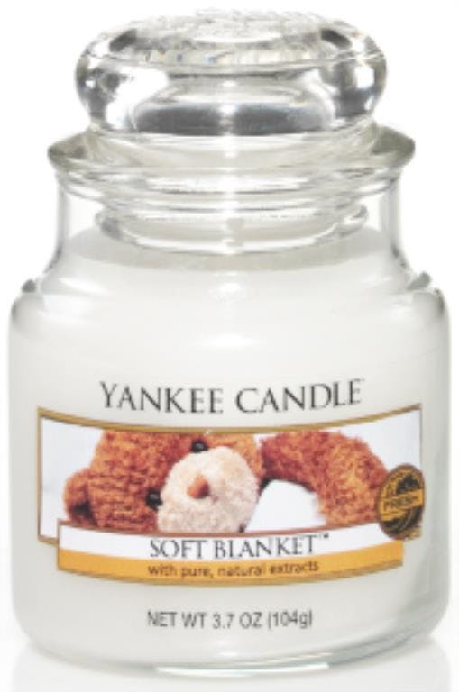 Couverture Douce bougie parfumée petite jarre YANKEE CANDLE