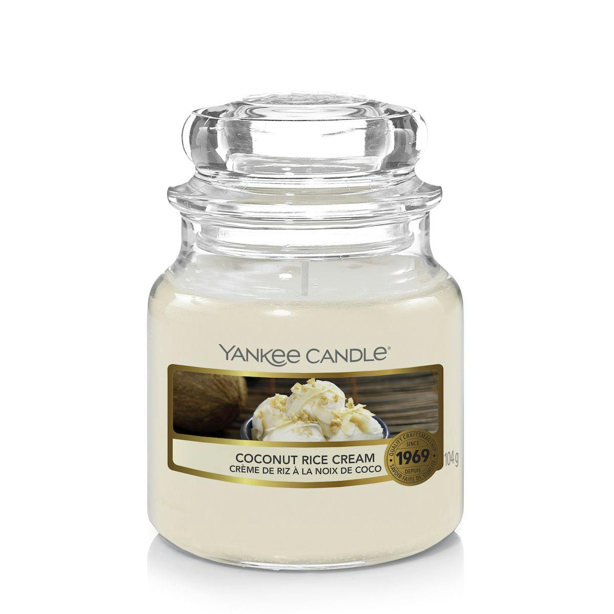 Crème de riz à la noix de coco bougie parfumée petite jarre YANKEE CANDLE