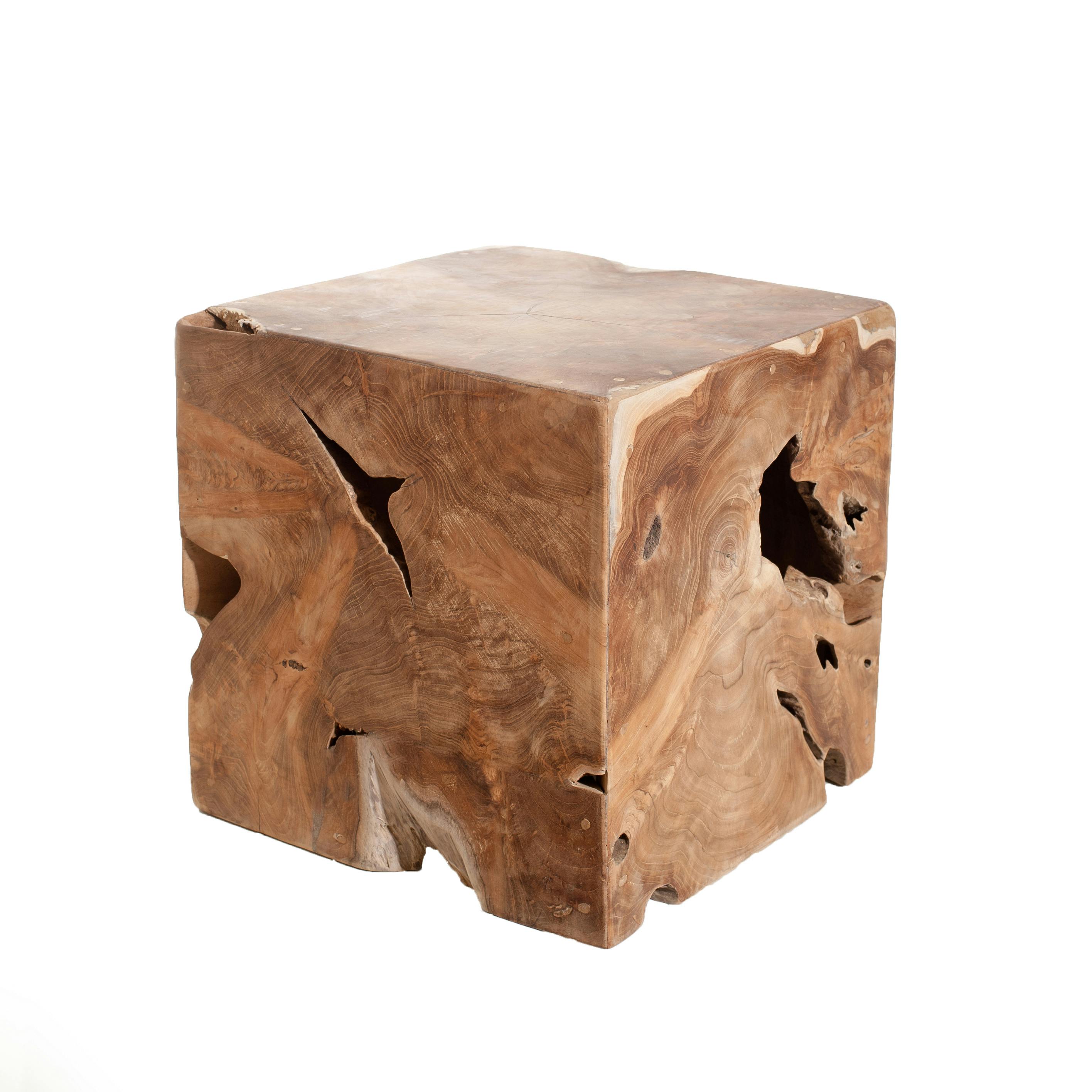 Cube en bois de teck POLO