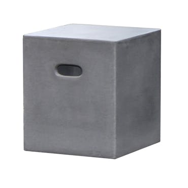 Cube - Pouf de jardin Aspect Béton HERCULE