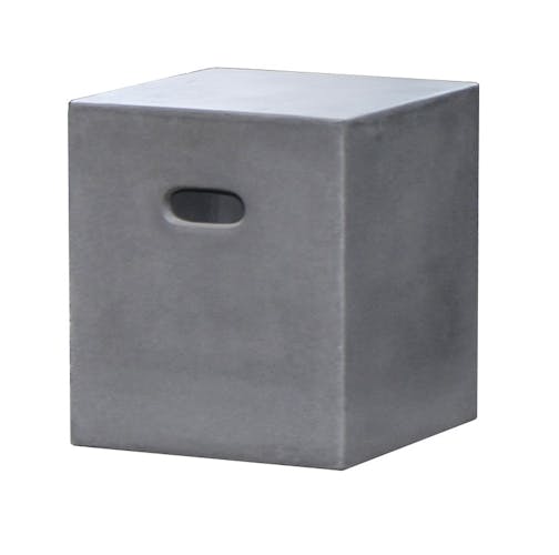 Cube - Pouf de jardin Aspect Béton 40xx40x45cm HERCULE