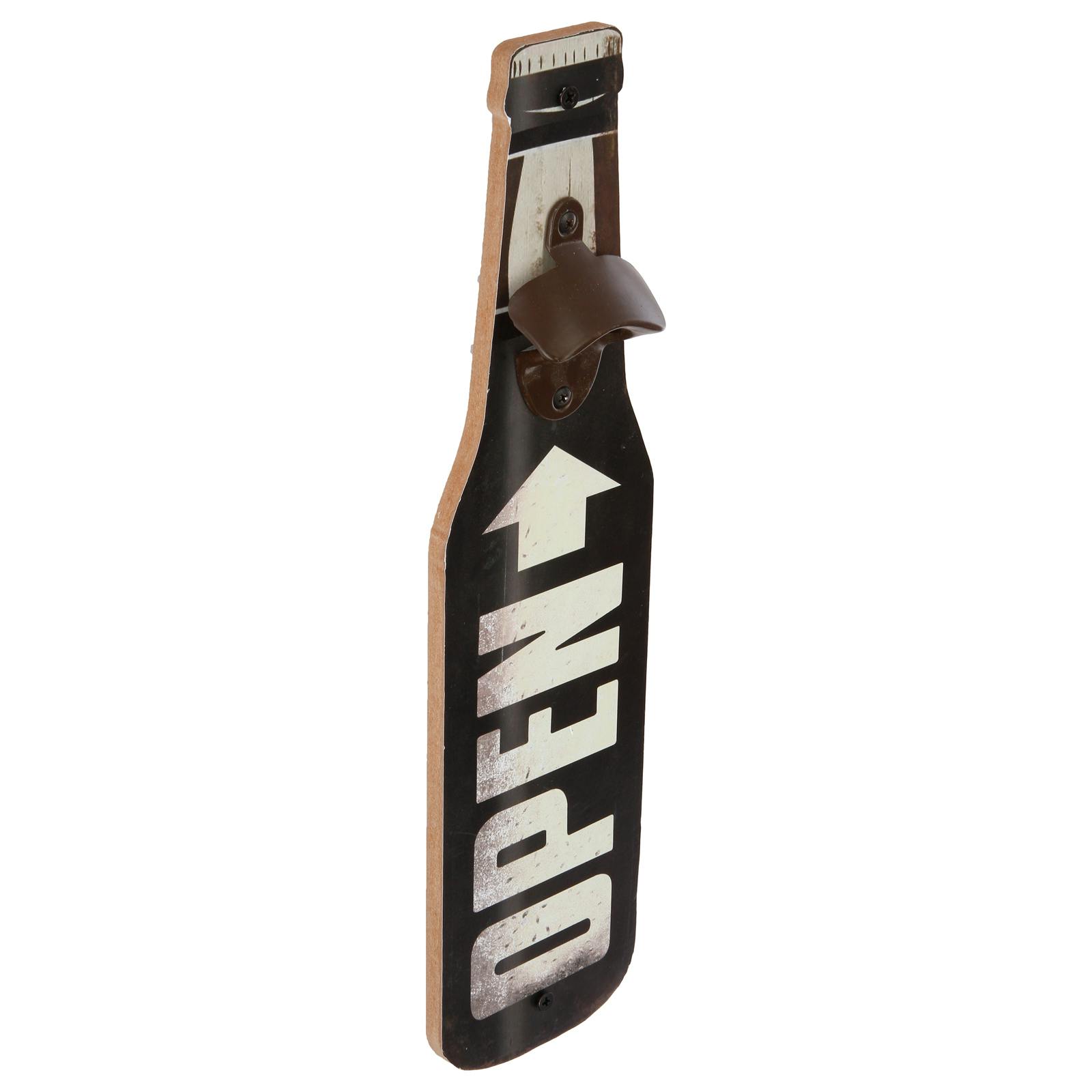 Décapsuleur forme Bouteille de bière noir 40x10x4cm