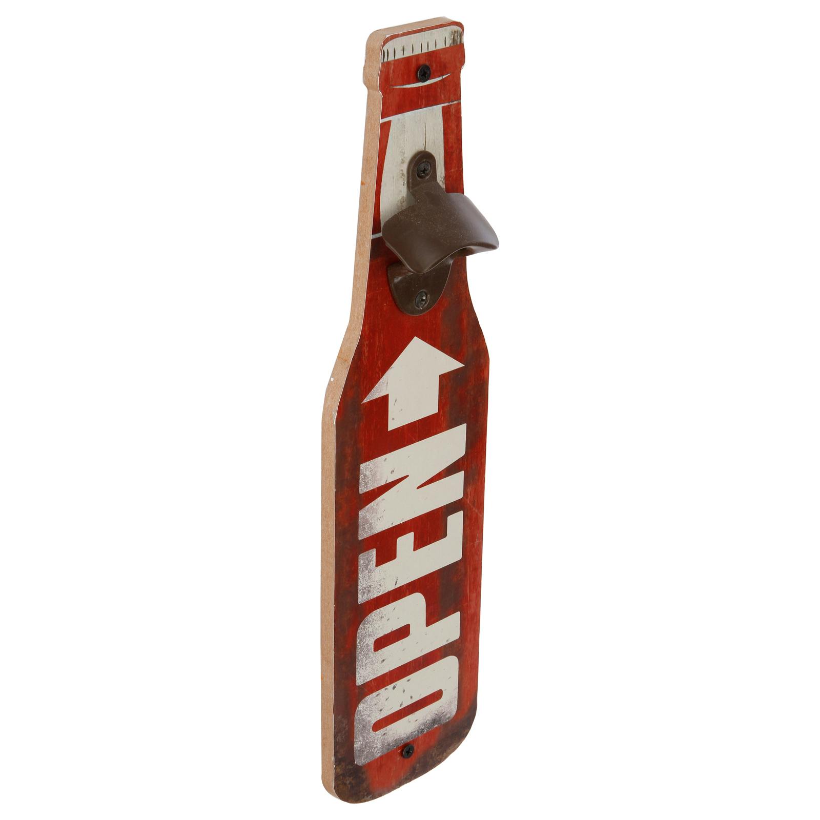 Décapsuleur forme Bouteille de bière rouge 40x10x4cm