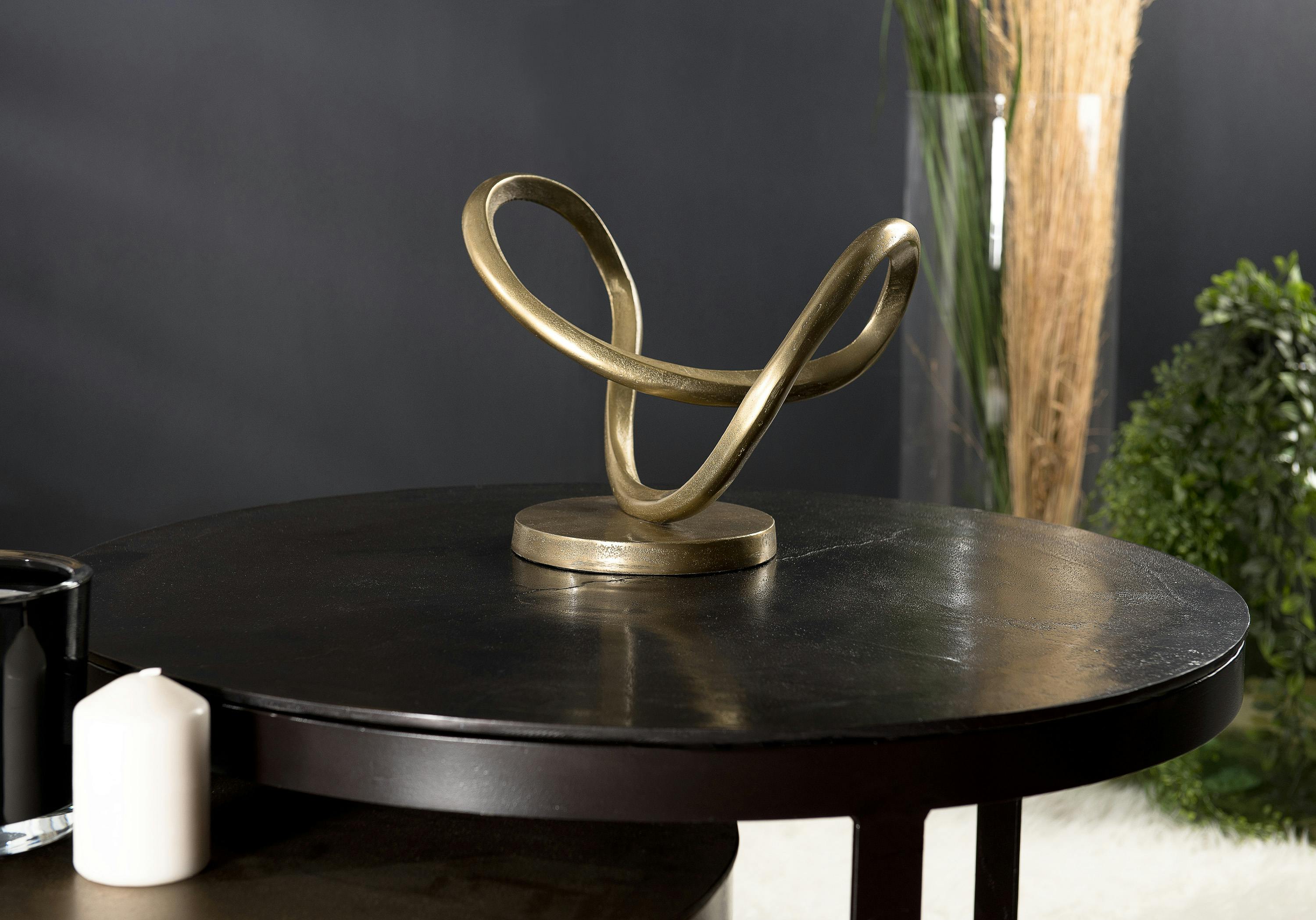 Décoration à poser abstraite aluminium doré ZALA