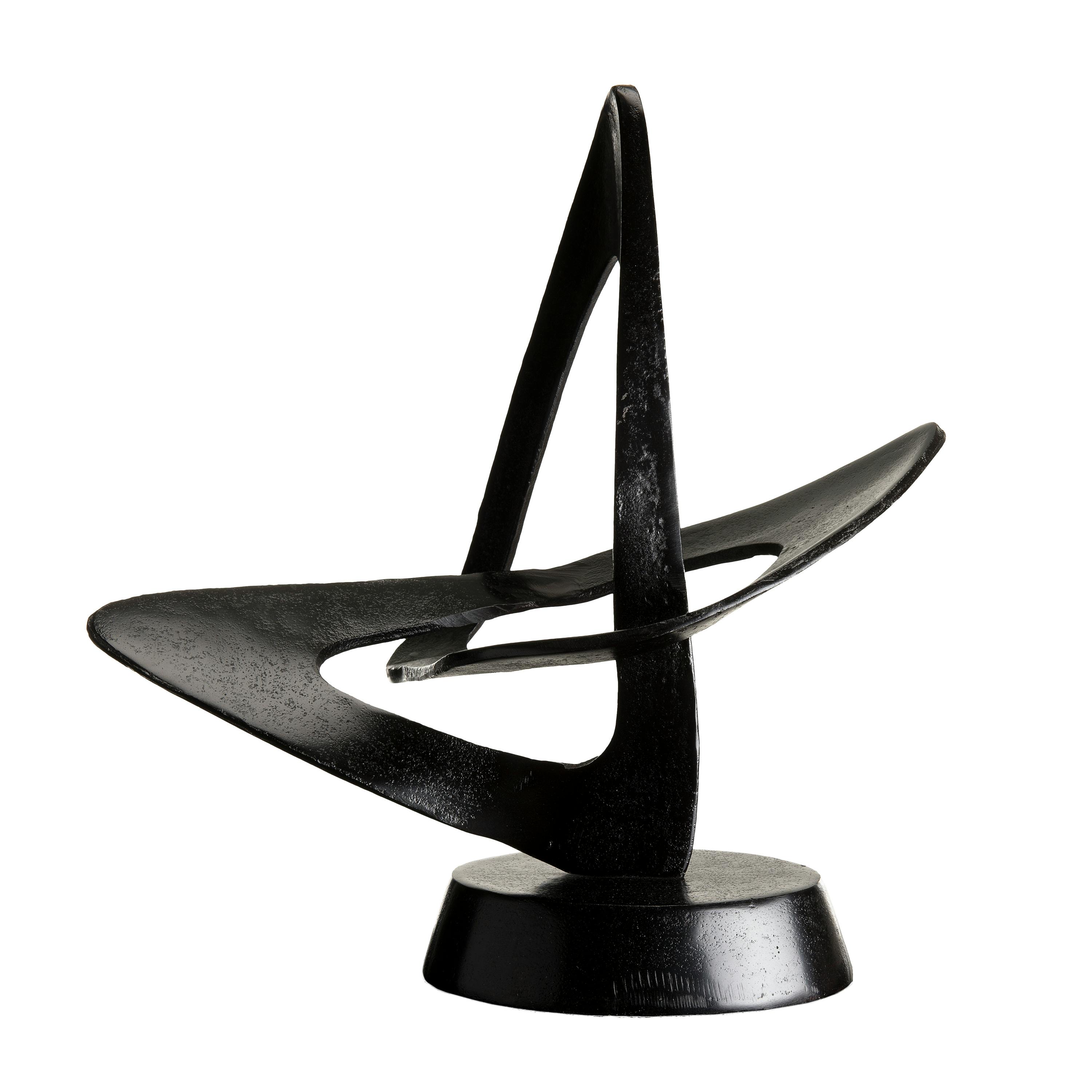 Décoration à poser abstraite aluminium noir ZALA