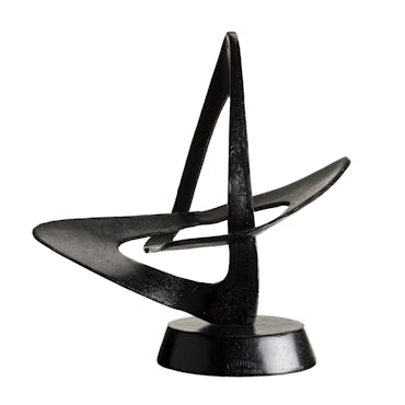  Décoration à poser abstraite aluminium noir ZALA