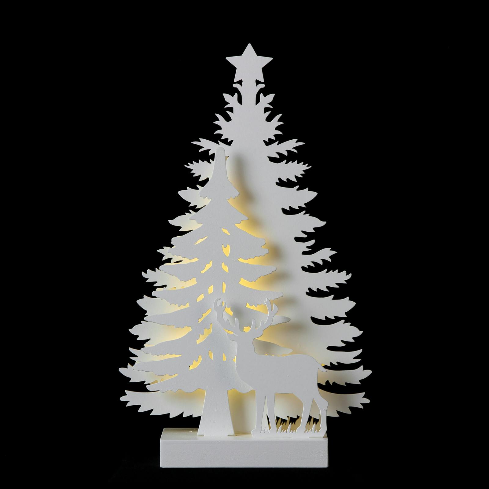 Décoration de noël "Sapins" à LED 21x35cm